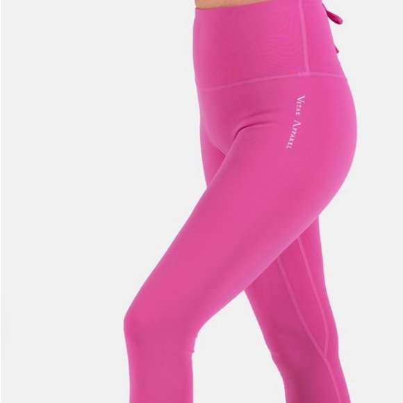 Vitae Apparel Ultra Bliss Seamless Leggings Fuchsia Pink - Picture 1 of 4